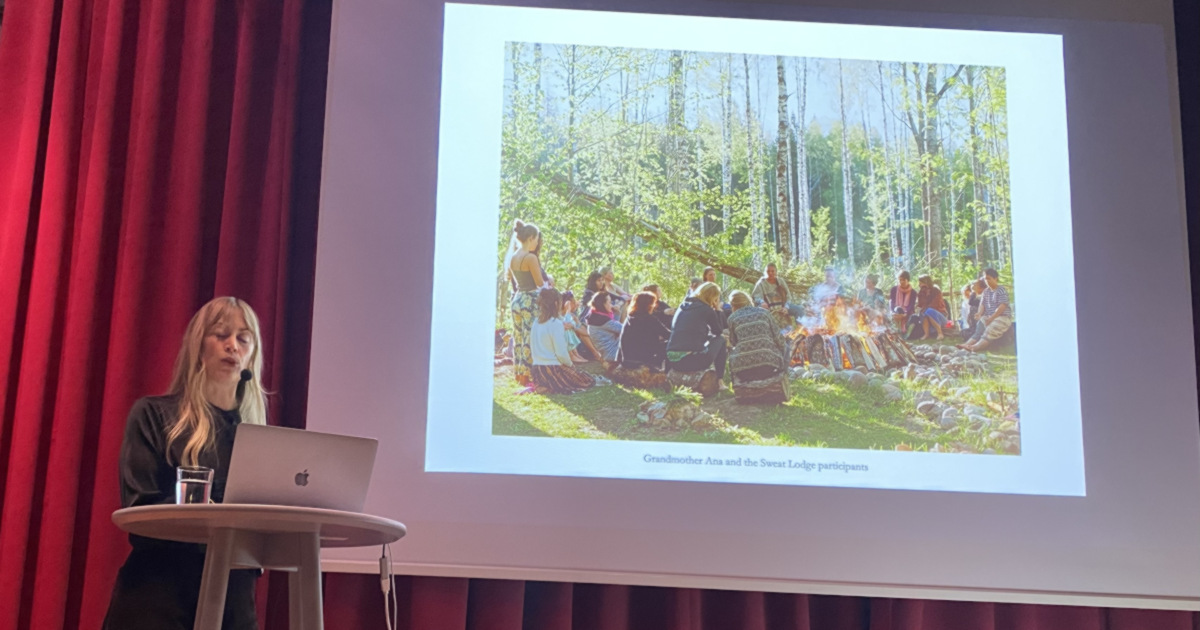 Elin Berge på Kvinnohistoriskt museum